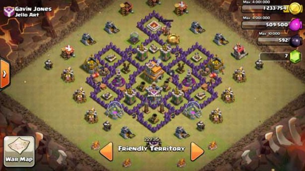 Base War COC Town Hall (TH) 7 Paling Kuat (Anti Naga) Dan Terbaru 2016