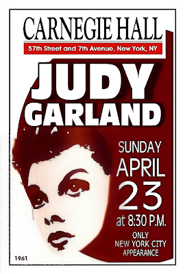 Judy Garland's at Carnegie Hall poster