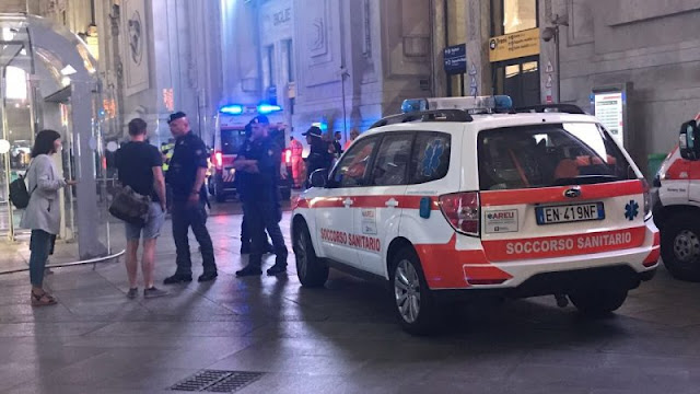 تونسي يطعن شرطي وجندي بمحطة القطار "تشينترالي" بميلانو