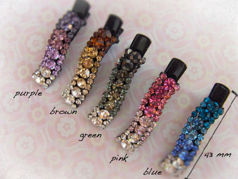 crystal hairclip crystal hairclip