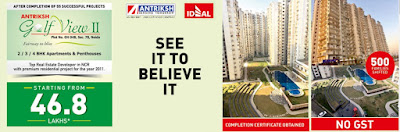 Antriksh Golf VIew - 2, 3 and 4 BHK Apartments and Penthouses