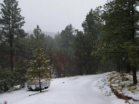 A fine mix of snow, sleet, rain, and fog