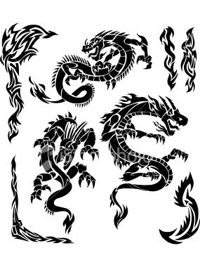 Dragon Tribal Tattoo