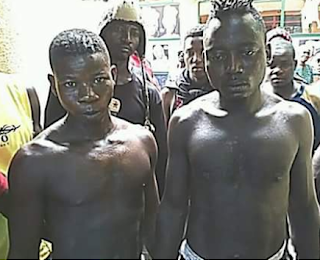  Photos: Two security guards arrested for robbing phone shop, houses in Agbor, Delta state