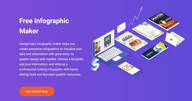 DesginCap - A Free Website to Make Infographics Easily