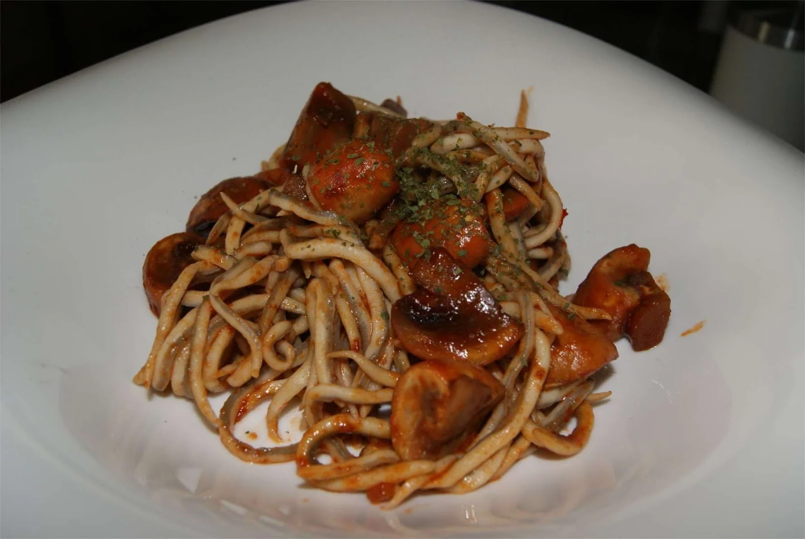 champiñones con gulas