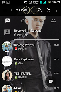 BBM MOD Tema Member EXO v2.13.1.14 Apk Terbaru