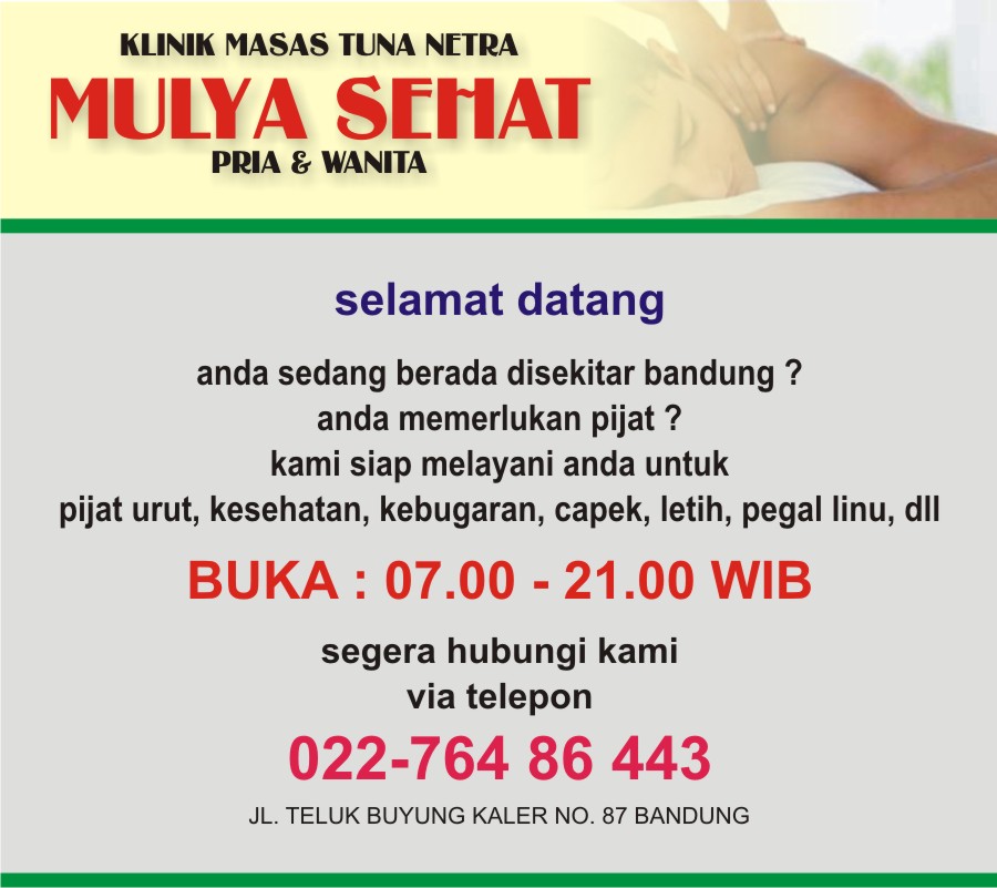 Alamat Panti Pijat Bandung  bandung massage plus 