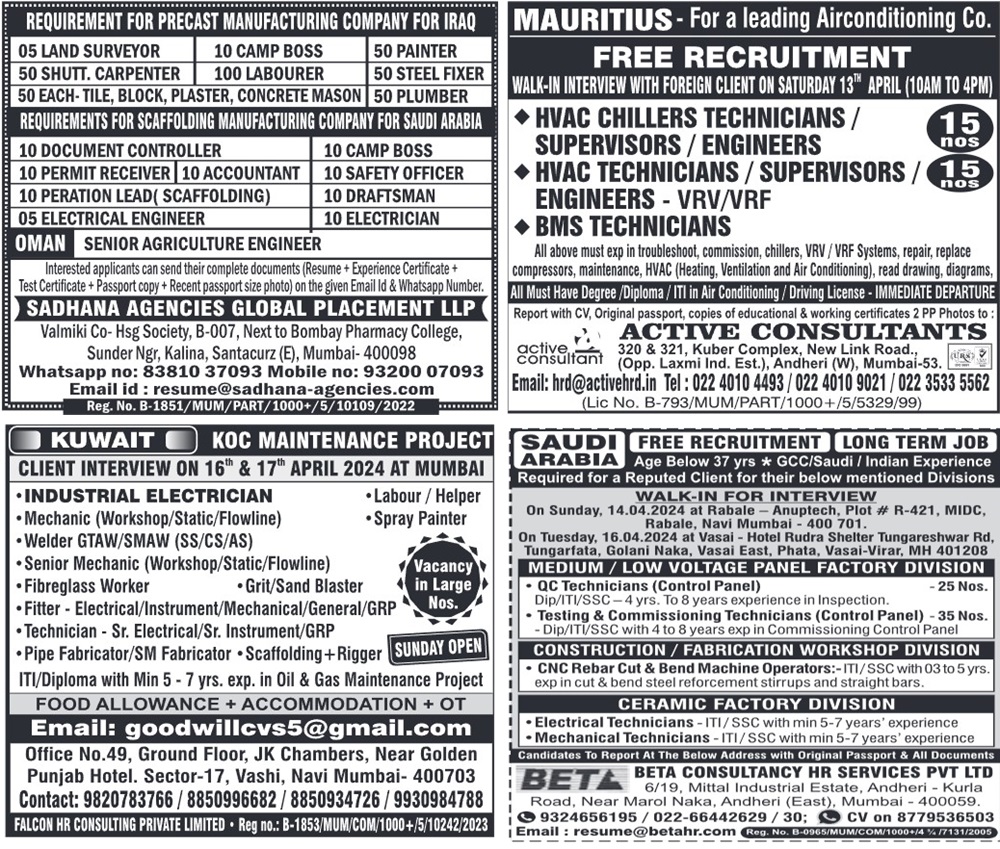 Gulf Times Job Vacancy