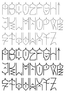 Graffiti Alphabet Sketches AZ