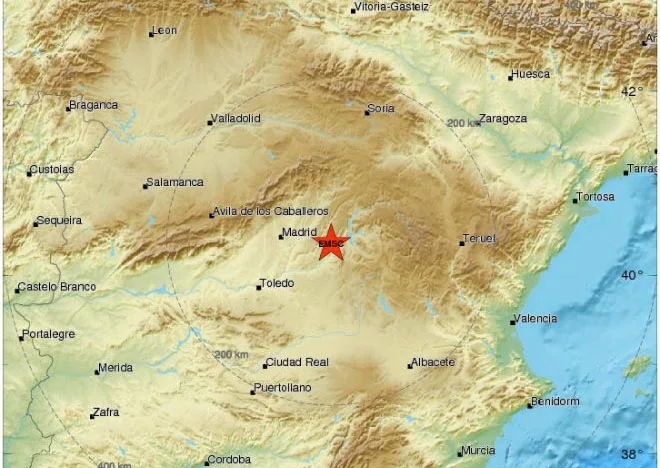 Earthquake scared the inhabitants of Spain
