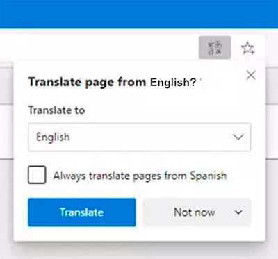 Aktif / Nonaktifkan Terjemahan Bahasa Situs Web Di Microsoft Edge