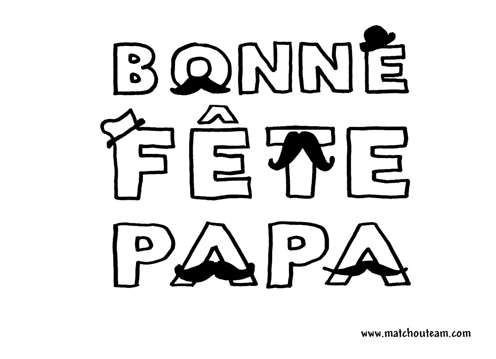 coloriage bonne fªte papa