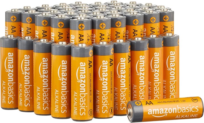 Amazon Basics AA 1.5 Volt Performance Alkaline Batteries - Pack of 48 (Appearance may vary)