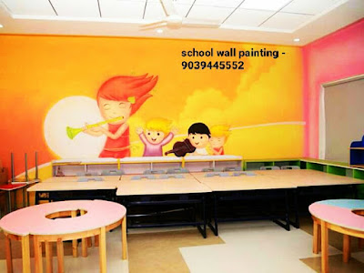 Play School Wall Painting Work Play School Painting in india Play School Wall Paintings Picture Play School wall Painting Themes Play School Cartoon Wall Painting Play School Painting & Cartoon