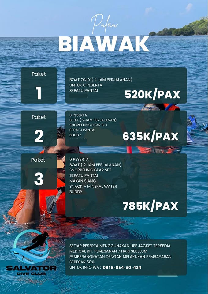 Paket Wisata ke Pulau Biawak Indramayu