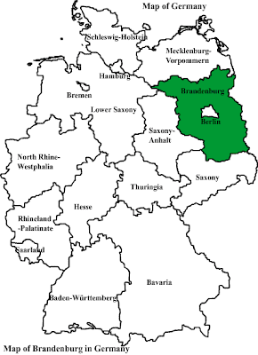 Brandenburgo Mapa de Ciudades