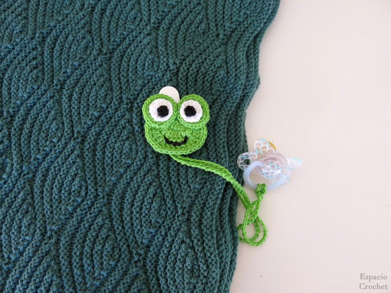 Espacio Crochet: Porta Chupete Ranita