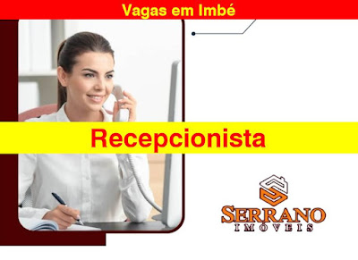 Vaga para Recepcionista em Imbé