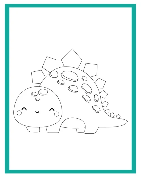 Color Cute Dinosaurs