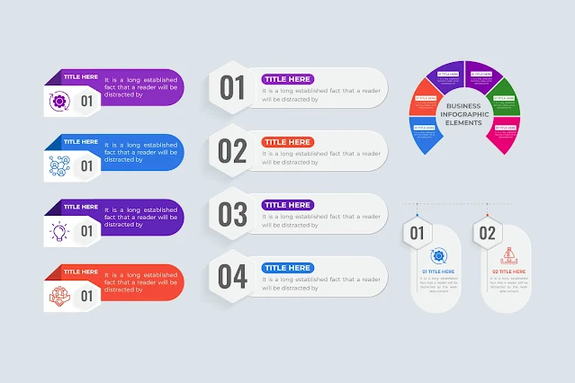 Business infographic and chart diagram free download