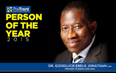 The trent online names Goodluck Jonathan man of the year one