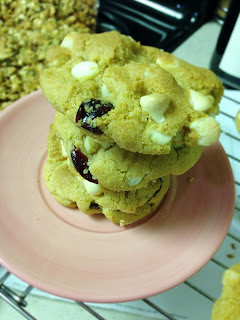 Cranberry White Chocolate Cookies #dreamsmorerealthanreality