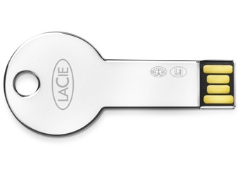 Silver Key USB memory stick