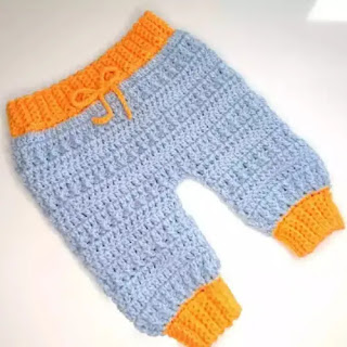 Pantalón de Bebé a Crochet