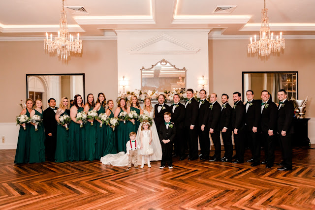 Christmas Themed Wedding at The Tidewater Inn in Easton, MD photographed by Maryland Wedding Photographer Heather Ryan Photography