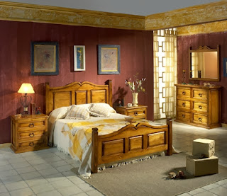 A rustic bedroom 
