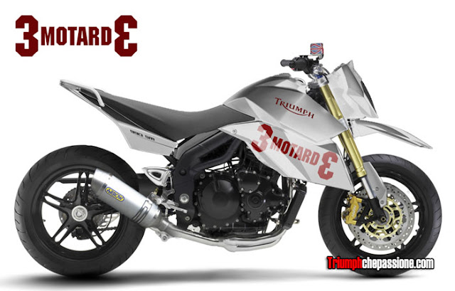  Triumph Threemotard - Concept Motorcycles  [ click images to enlarge - http://hydro-carbons.blogspot.com/ ]