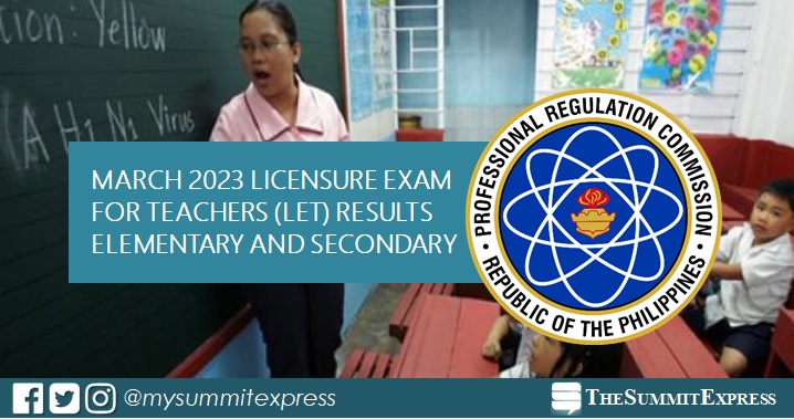 FULL RESULTS: March 2023 LET teachers board exam list of passers, top 10