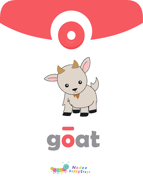 Long and Short Vowels Sounds for Kids - o - goat