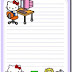 Papel de carta hello kitty para imprimir