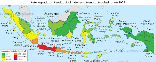 kepadatan penduduk di Indonesia