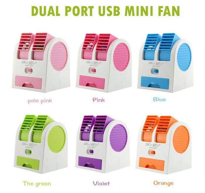 Pembekal EzHousehold: DUAL PORT USB MINI FAN