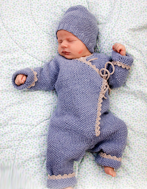 Knitted Overall and Hat - Free Pattern
