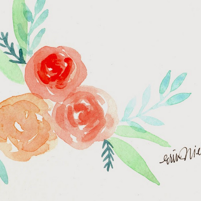 watercolor time-lapse video