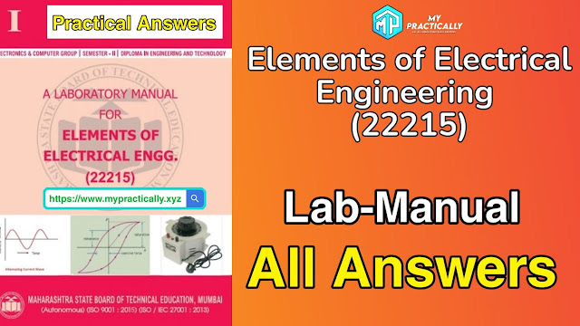 22215 Elements Of Electrical Engineering Lab-Manual Answers PDF  I Scheme MSBTE Lab-Manual Answers Free Download - Mypractically