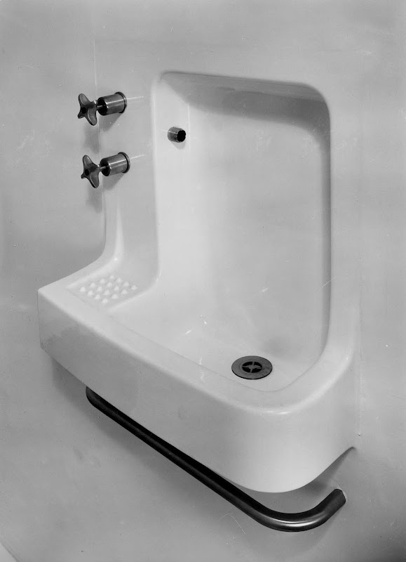 the architects specially designed the new barbican sink along those title=