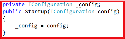 Creating the Configuration object