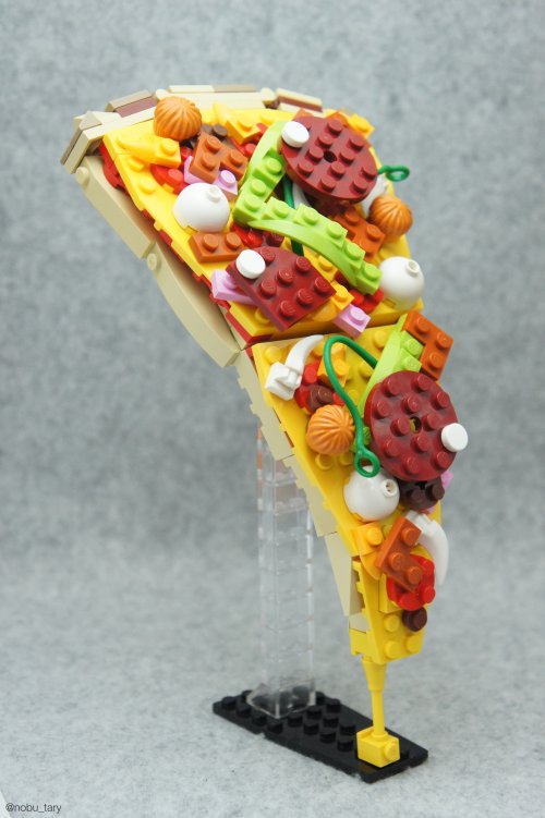 nobu_tary flickr esculturas de lego comidas pizza