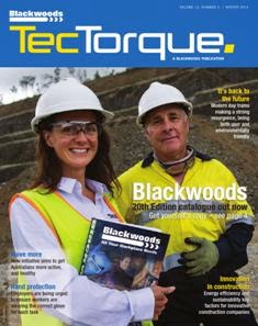 TecTorque 2014-02 - Winter 2014 | CBR 96 dpi | Quadrimestrale | Lavoro | Attrezzature e Sistemi | Industria | Tecnologia
TecTorque is a Blackwoods publication focusing on workplace environments and all the ins and outs that go with them including equipment, workers, environment, community and more.
