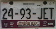 Taxi del Estado de México. Placas 9999JAA (mex taxi jet placa)