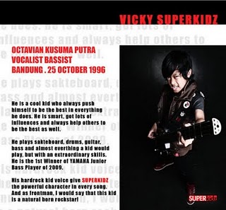 Foto Profil Biodata Vicky Superkidz FOTO PERSONEL ANAK SMP