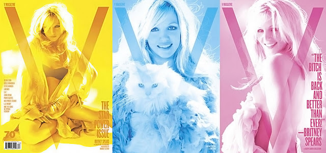Britney Spears topless lingerie V Magazine April 2011 corset