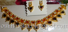 Maroon Palakka Necklace (4)