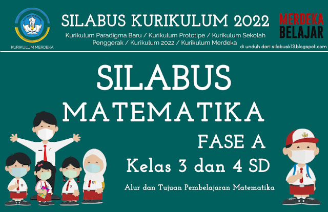 Silabus / Alur dan Tujuan Pembelajaran Matematika Fase B (Kelas 3 dan 4 SD) Kurikulum Merdeka 2022