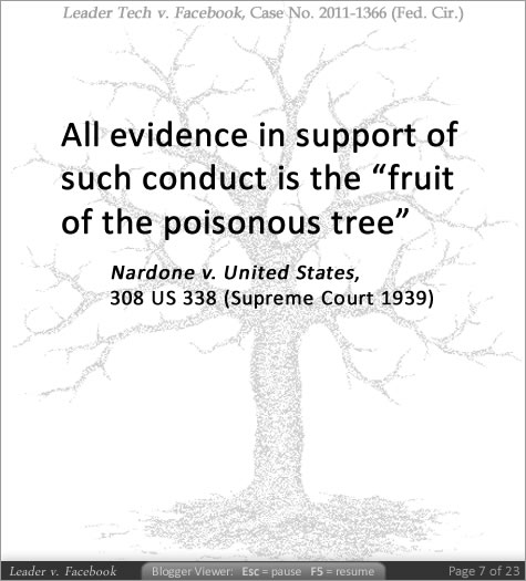 Opinions on Fruit of the poisonous tree